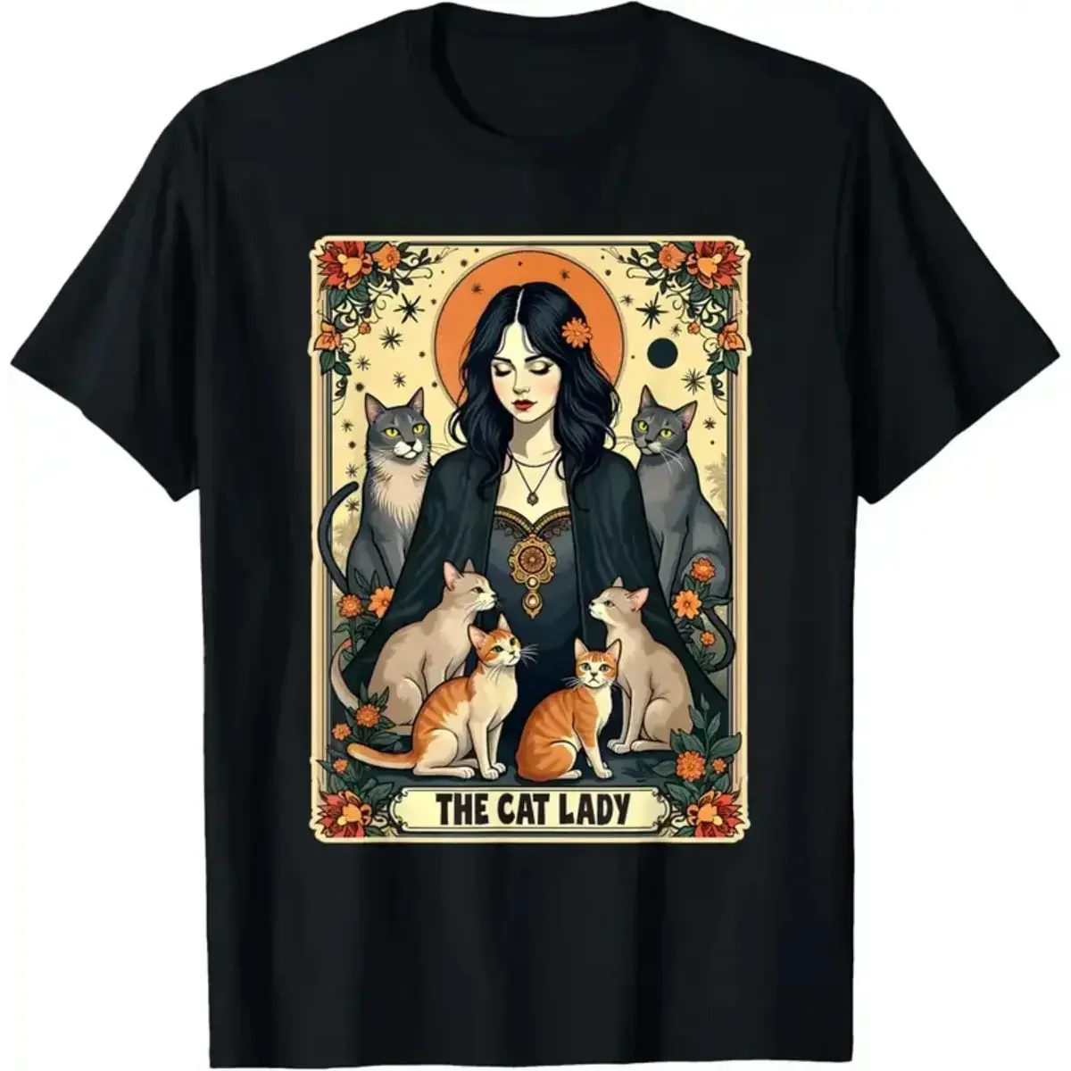 Undershirt Crew Neck - Унисекс футболка с принтом карт Таро