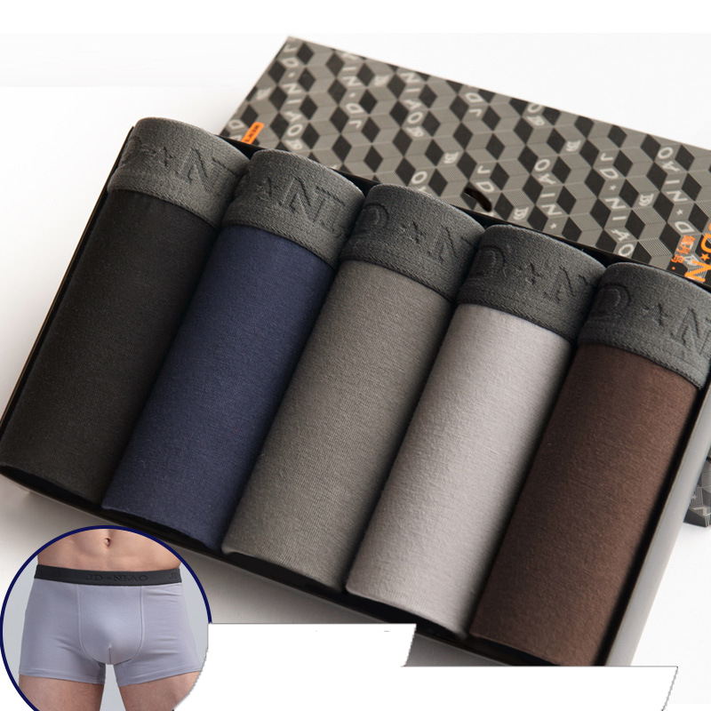 5 шт./лот, мужское нижнее бель – обзор и цена Boxer Brief Pack Cotton