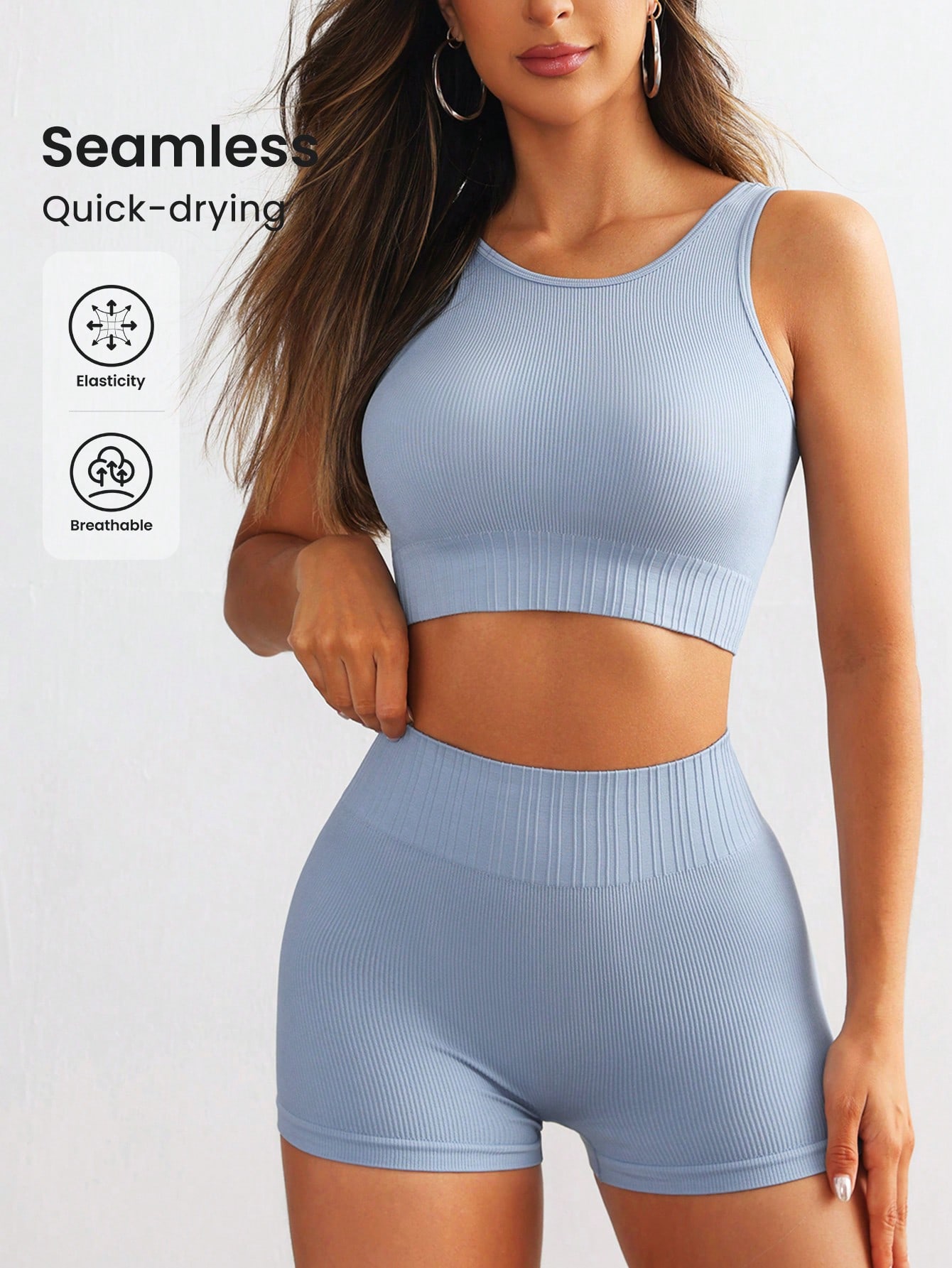 Женский бесшовный комплект для – обзор и цена Tank Top Ribbed